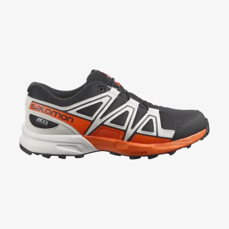 Zapatillas Trail Running Salomon SPEEDCROSS CLIMASALOMON WATERPROOF Niños Negras (ES-FBQH)